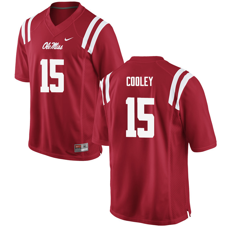 Octavious Cooley Ole Miss Rebels NCAA Men's Red #15 Stitched Limited College Football Jersey FKP2758QI